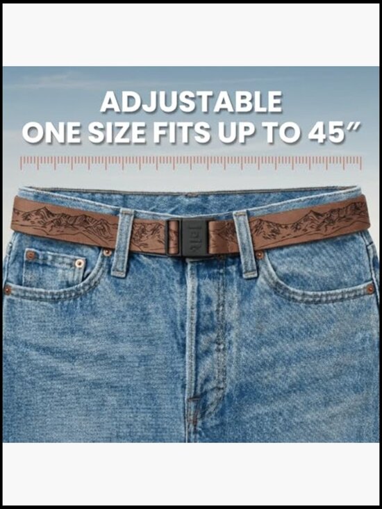 Adjustable Stretch Belt with Magnetic Buckle, Non-Slip Gel Interior, Unisex main image 5
